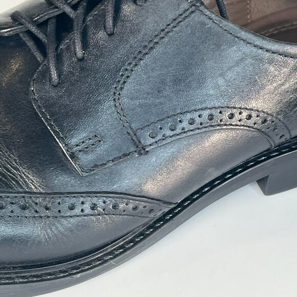 Johnston & Murphy Lewis Black Leather Wingtip Oxford Dress Shoes Men 10 main image 5